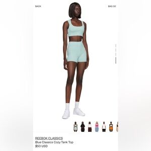 REEBOK CLASSICS COZY TANK TOP AND SHORTS SET